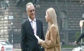 Blonde cutie picked up and fucked hard