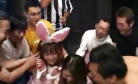 Hot asian group sex party