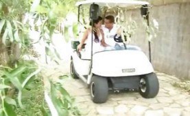 Fucked on a golf cart