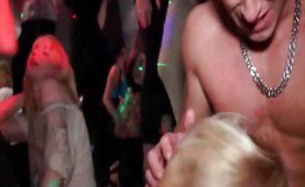 A horny orgy in the disco