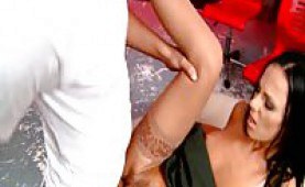 Brenda Black enojys riding his big cock