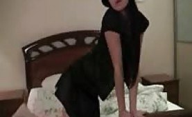 Latin amateur teen undressing on cam