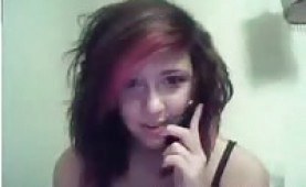 Webcam teen touching her pussy 