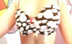 Rosario screams while she gets her ass pounded