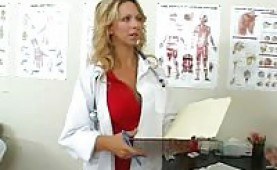 Horny doctor gives him a very close examination