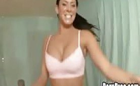 Gymnast Savannah fucked in the gym during a hot work out