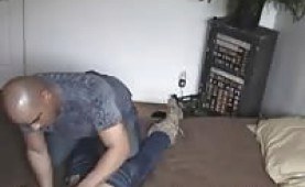 Cute girl fucked by a huge guy