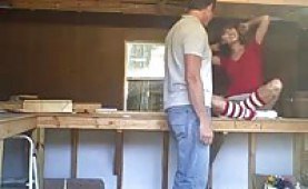 Teen seduces handyman Brandon for a bit of fun