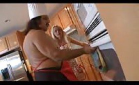 Chef Ron Jeremy baking a hot teen pie