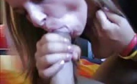 Hot german amateur fucks her boyfriend during a soccer match