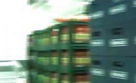 Amateur couple having sex in a public supermarket