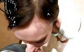 Naughty chick sucks and gets analized