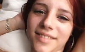 Horny redhead getting fucked hard