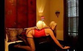 Sexy Gisele is a real freak on a leash