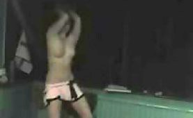 Amateur teen Hanna strips nude