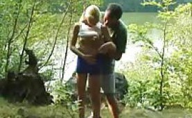 Hot teen getting fucked on her first camping trip