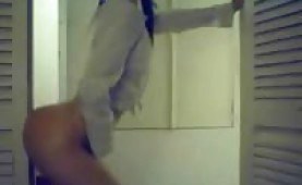 College girl strips in front of the webcam