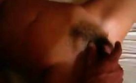 Hairy wife gets fingered in this homemade movie