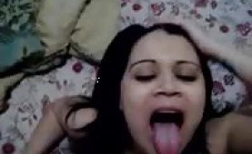 Amateur gets a facial