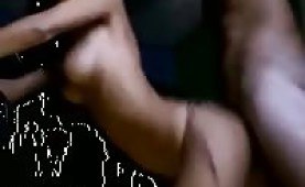 Masked ebony amateur banged real hard