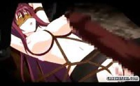 Bondage hentai chick blindfolded