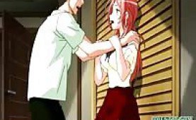 Big titted hentai chick fucked hard