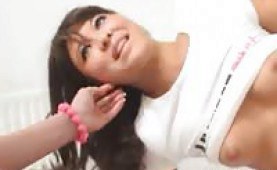 Busty schoolgirls toying snatches