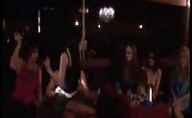 Amateurs enjoy the horny stripper