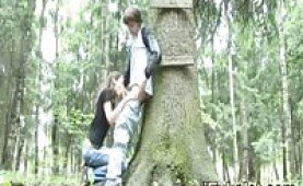 public sucking dick in the forest