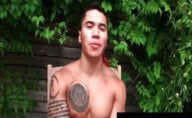 Horny gay giving blowjob 