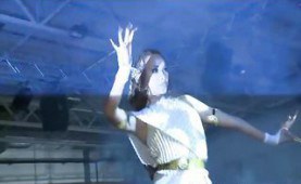 Stunning indonesian babe stripping in public