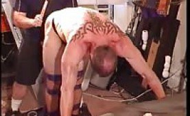 Hot ball bashing and bondage