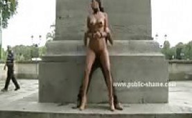 Slavegirl dominated and disgraced in public