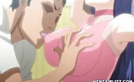 Big titted hentai coed rammed hard