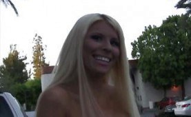 Blonde hottiel gets fucked hard after she gives a nice blowjob