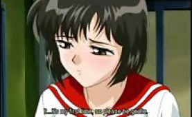 Nervous anime virgin with huge knockers gets fucked