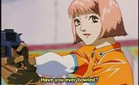 Tight anime girl with big tits takes a huge cock in her cunt