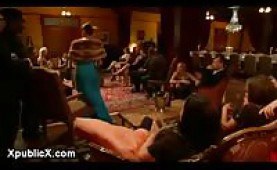 Blonde Chloe Camilla fucked during a dinner party