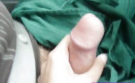 Blonde cutie giving head in a car