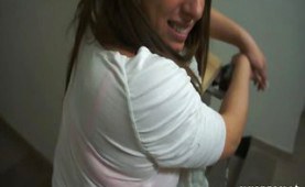 Amateur babe doggiestyled for cash