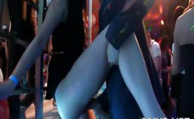 Hardcore sex paty in the club