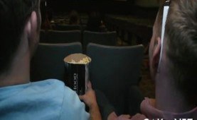 Twionks having sex at the cinema