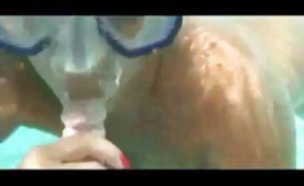 Underwater blowjob