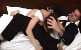 Chick gets roughly fucked