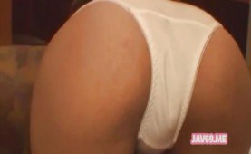 Cute asian girl licked