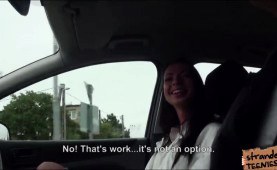 Teen doctor Leyla Peachbloom blowjobs a perv driver and they have sex