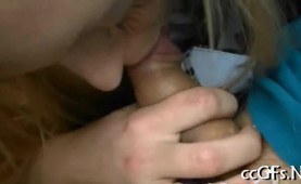 Blonde Chick Sucking A Dick In The Car