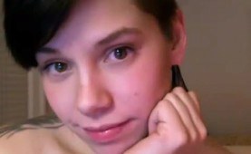 Chubby Tattooed Babe Drilling Her Cunt With Toy