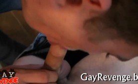 Dude loving sucking a huge cock