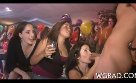 Hot Darling Sucking Stripper Cock On The Stage